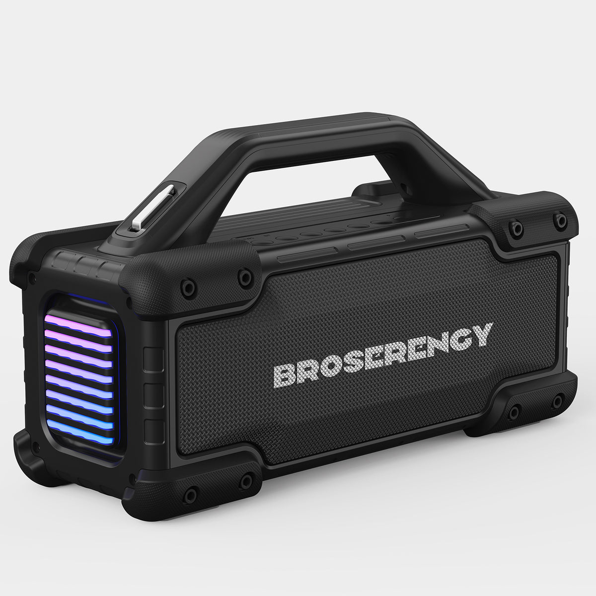 Portable Bluetooth Speaker RGB Lights Loud Stereo Sound Outdoor Water Resistant Wireless Bluetooth Speaker 300W(Peak) Party Lights EQ TWS USB AUX TF IPX6 Party/Beach/Garage