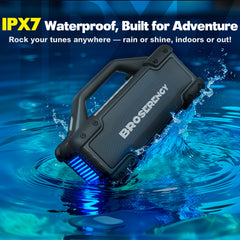 Portable Bluetooth Speaker RGB Lights Loud Stereo Sound Outdoor Water Resistant Wireless Bluetooth Speaker 300W(Peak) Party Lights EQ TWS USB AUX TF IPX6 Party/Beach/Garage